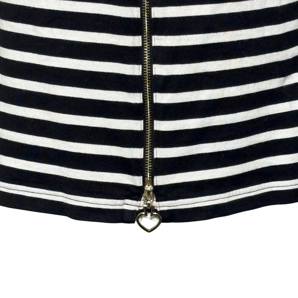Kate Spade SZ S 100% Cotton Striped Black White Dress - Picture 8 of 12